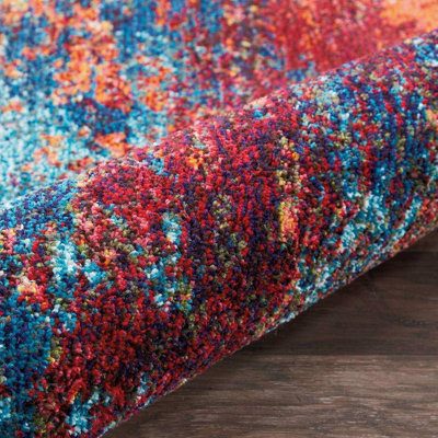 Abstract Rug, 6mm Thick Stain-Resistant Graphics Rug, Modern Rug for ...