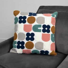 Abstract Shapes Pattern Cushion Cover