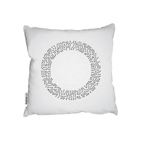 Abstract technology (Outdoor Cushion) / 60cm x 60cm