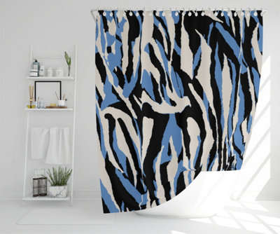 Buy Abstract Zebra Skin Shower Curtain Default Title Diy At Bandq