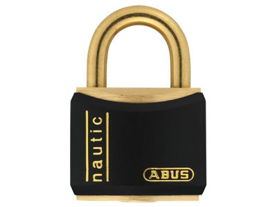 ABUS 00385 T84MB/30mm Black Rustproof Padlock Carded ABUT84MB30C