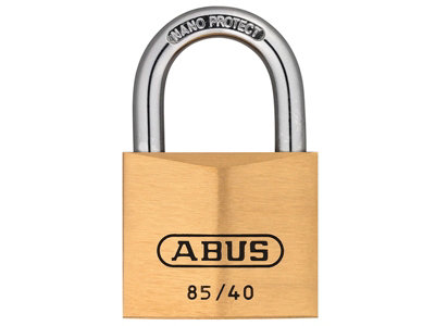 ABUS 02377 85/40mm Brass Padlock ABU8540