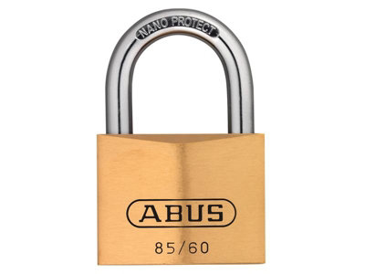 ABUS 02493 85/60mm Brass Padlock Keyed Alike 2703 ABUKA02493