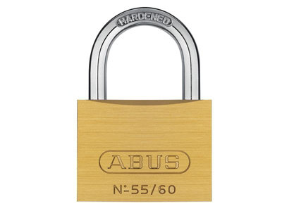 ABUS 02877 55/60mm Brass Padlock Keyed Alike 5601 ABUKA02877