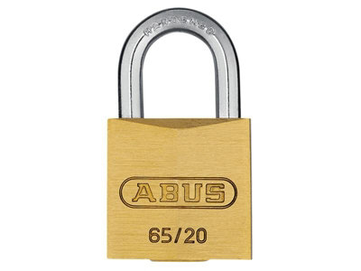 ABUS 03889 65/20mm Brass Padlock Keyed Alike 203 ABUKA03889