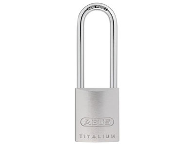 ABUS 04391 86TI/45mm TITALIUM Padlock Without Cylinder 80mm Long Shackle