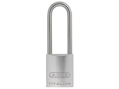 ABUS 04392 86TI/45mm TITALIUM Padlock 70mm Long Stainless Steel Shackle