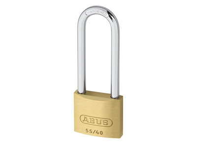 ABUS 04762 55/40mm Brass Padlock 63mm Long Shackle ABU5540LS63