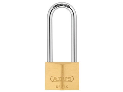 ABUS 04778 65/40mm Brass Padlock 63mm Long Shackle ABU6540LS63