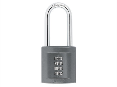 ABUS 08396 158/50HB50 50mm Combination Padlock 4-Digit Long Shackle ABU15850LS
