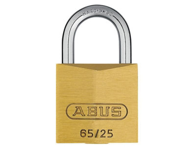 ABUS 09841 65/25mm Brass Padlock Carded ABU6525C