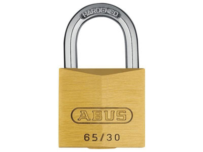 ABUS 11977 65/30mm Brass Padlock Keyed Alike 6304 ABUKA11977