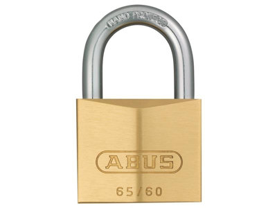 ABUS 12007 65/60mm Brass Padlock Keyed Alike 6602 ABUKA12007