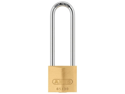 ABUS 12294 65/30mm Brass Padlock 60mm Long Shackle ABU6530LS60