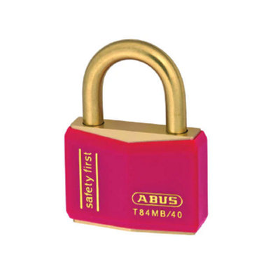 ABUS 22715 T84MB/40mm Red Rustproof Padlock ABUT8440RED