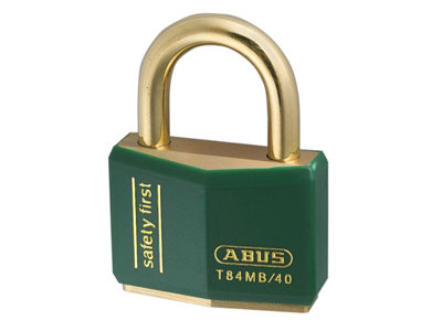 ABUS 22716 T84MB/40mm Green Rustproof Padlock ABUT8440GRE