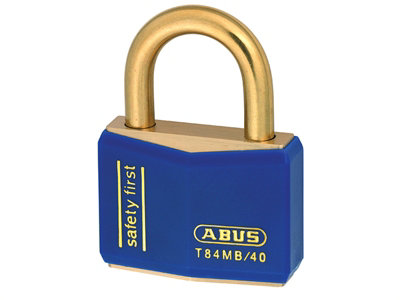 ABUS 22717 T84MB/40mm Blue Rustproof Padlock ABUT8440BLU