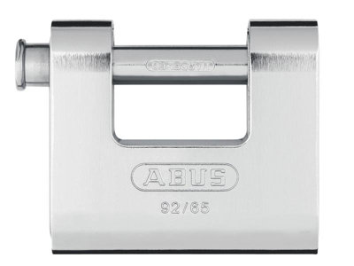 ABUS 30610 92/65mm Monoblock Brass Body Shutter Padlock Keyed Alike KA8511
