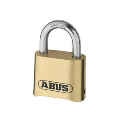 ABUS 32074 180IB/50 50mm Brass Body Combination Padlock 4-Digit Carded