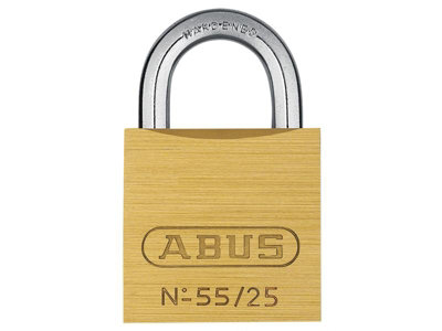 ABUS 35073 55/25mm Brass Padlock Carded ABU5525C
