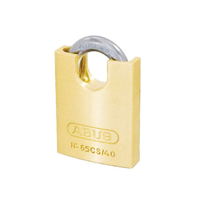 ABUS 35829 65CS/40mm Brass Padlock Closed Shackle Carded ABU6540CSC