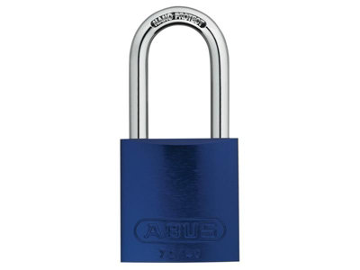 ABUS 45233 72/40mm Aluminium Padlock 40mm Long Shackle Blue Keyed Alike TT60121