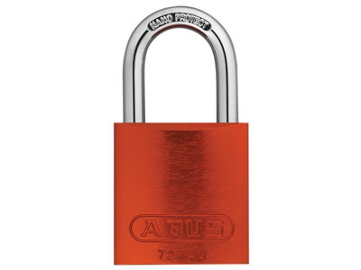 ABUS 45244 72/40mm Aluminium Padlock Orange Keyed Alike TT02767 ABUKA45244