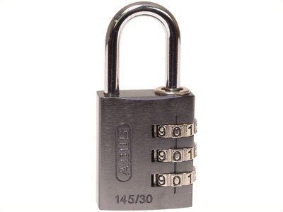 ABUS 46585 145/30 30mm Aluminium Combination Padlock Titanium 46585 ABU14530TIT