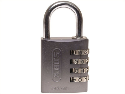 ABUS 49551 145/40 40mm Aluminium Combination Padlock Titanium 49551 ABU14540TIT