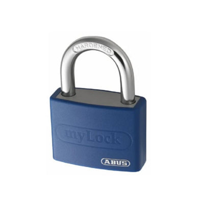 ABUS 49931 T65AL/40mm My Lock Aluminium Padlock Blue Keyed Alike 6401