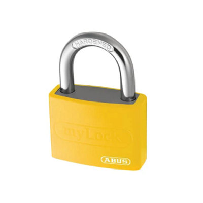 ABUS 49934 T65AL/40mm My Lock Aluminium Padlock Yellow Keyed Alike 6401