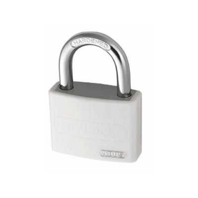 ABUS 49947 T65AL/40mm My Lock Aluminium Padlock White Keyed Alike 6401