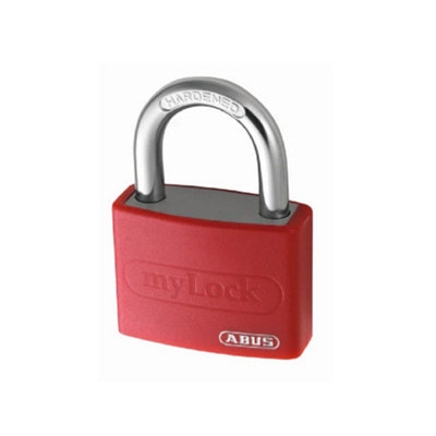 ABUS 50012 T65AL/40mm My Lock Aluminium Padlock Red ABU65AL40RED