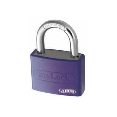 ABUS 50023 T65AL/40mm My Lock Aluminium Padlock Violet ABU65AL40VIO