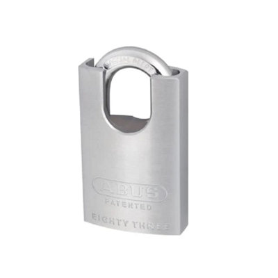 ABUS 53928 83/50mm Chrome Plated Brass Padlock Hardened Closed Shackle