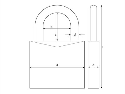 ABUS 56198 64TI/45mm TITALIUM Padlock ABU64TI45
