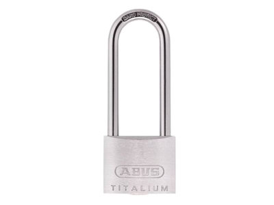 ABUS 56210 64TI/50mm TITALIUM Padlock 80mm Long Shackle Keyed Alike KA6512