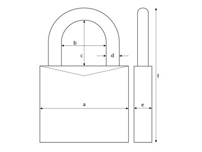 ABUS 56234 80TI/50mm TITALIUM Padlock ABU80TI50