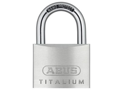 ABUS 56357 64TI/60mm TITALIUM Padlock Keyed Alike KA6607 ABUKA56357