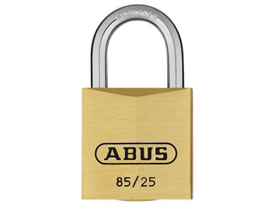 ABUS 80620 85/25mm Brass Padlock ABU8525