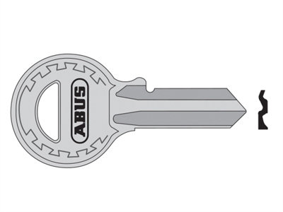 ABUS Mechanical 00681 84/40 40mm R Key Blank ABUKB00681