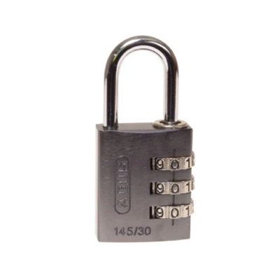 ABUS Mechanical - 145/30 30mm Aluminium Combination Padlock Titanium ...