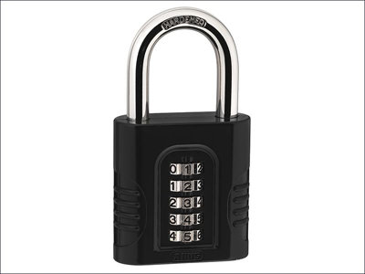 ABUS Mechanical - 158/65 65mm Heavy-Duty Combination Padlock (5-Digit) Die-Cast Body Carded