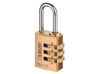 ABUS Mechanical - 165/20 20mm Solid Brass Body Combination Padlock (3-Digit) Carded