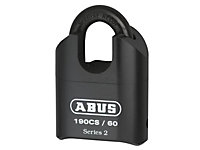ABUS Mechanical - 190/60 60mm Heavy-Duty Combination Padlock Closed Shackle (4-Digit) Carded