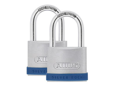 ABUS Mechanical - 50mm Silver Rock™ 5 Padlock Twin Pack