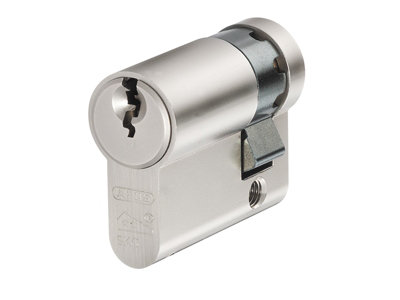 ABUS Mechanical 54145 E60NP Euro Half Cylinder Nickel Pearl 10mm / 50mm Box ABUE60N1050