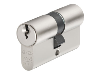 ABUS Mechanical 54170 E60NP Euro Double Cylinder Nickel Pearl 45mm / 45mm Box ABUE60N4545
