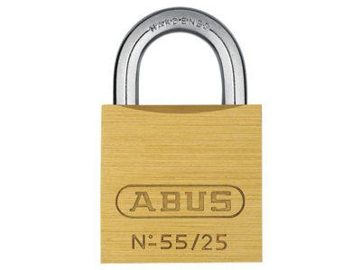 ABUS Mechanical - 55/25mm Brass Padlock Carded