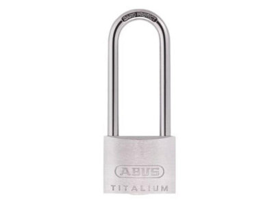 ABUS Mechanical - 64TI/50mm TITALIUM™ Padlock 80mm Long Shackle Carded